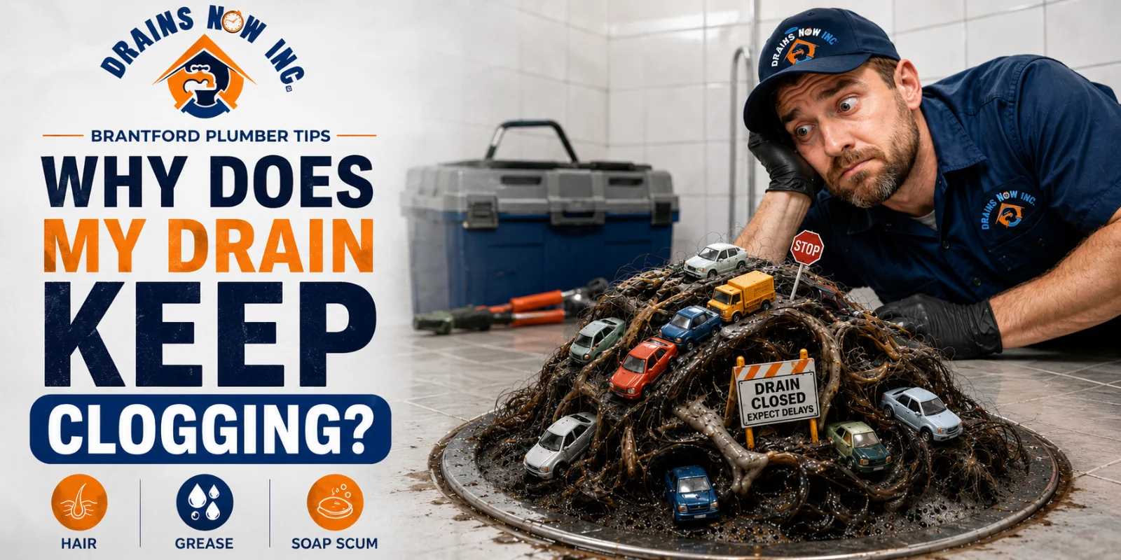 Why Does My Drain Keep Clogging? A Brantford Plumber Explains