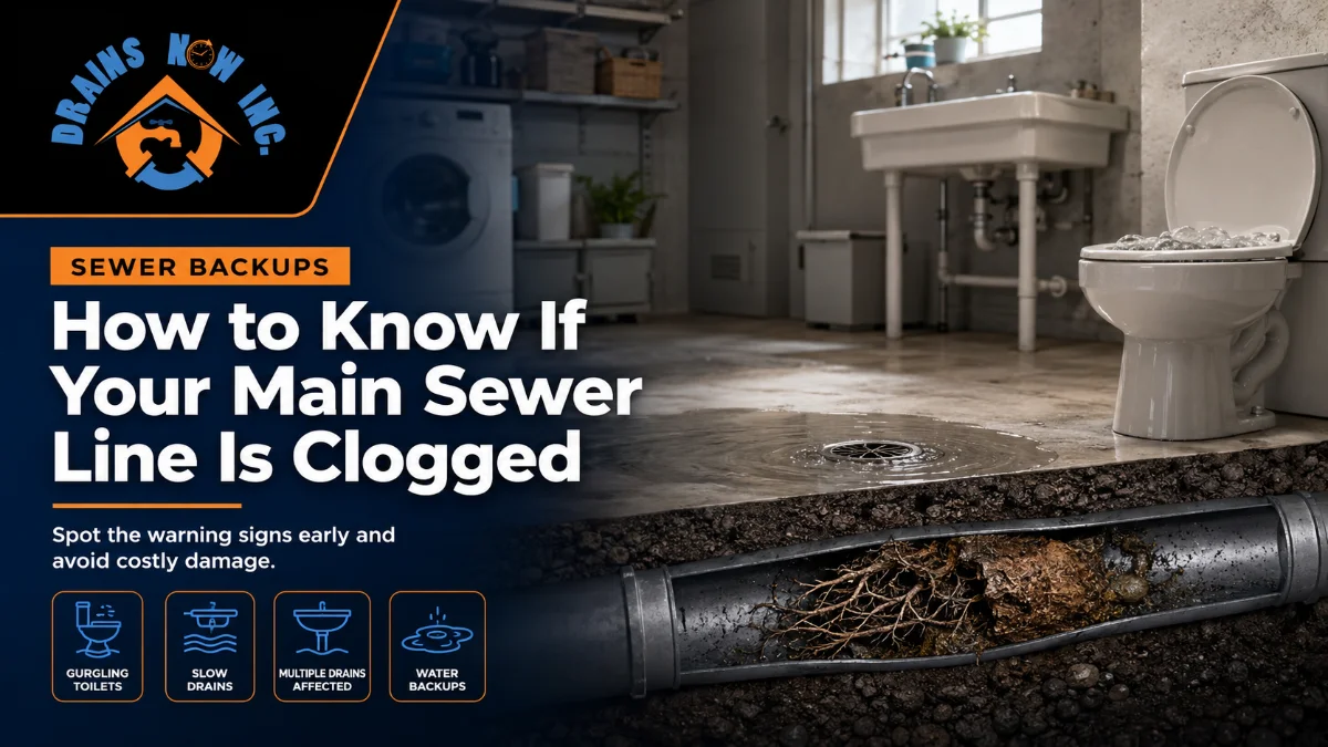 How to Know If Your Main Sewer Line Is Clogged