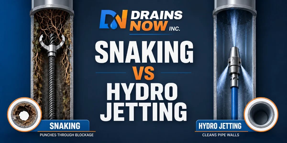 Hydro Jetting vs. Snaking: Which Drain Cleaning Method Does Your Home Need?