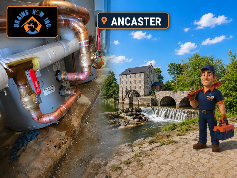 Drains Now Inc. plumber providing plumbing and drain service in Ancaster, Ontario
