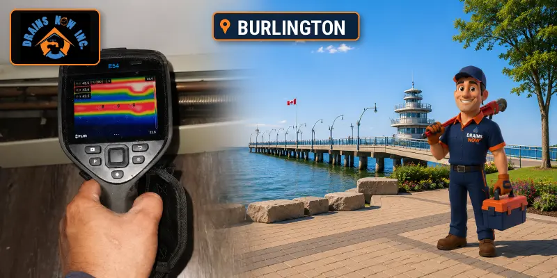 Drains Now Inc. plumber providing plumbing and drain service in Burlington, Ontario
