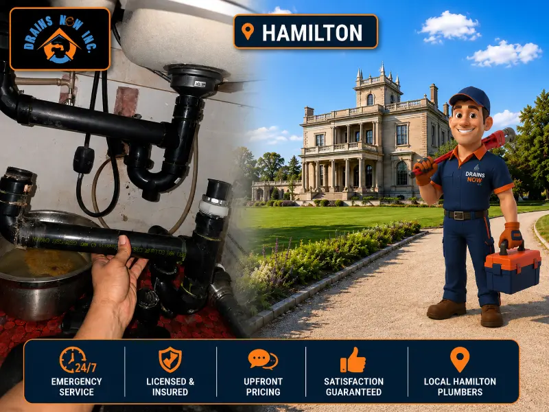 Drains Now Inc. plumber providing plumbing and drain service in Hamilton, Ontario