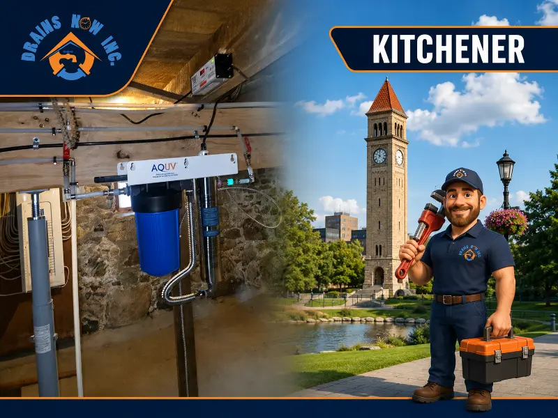 Drains Now Inc. plumber providing plumbing and drain service in Kitchener, Ontario