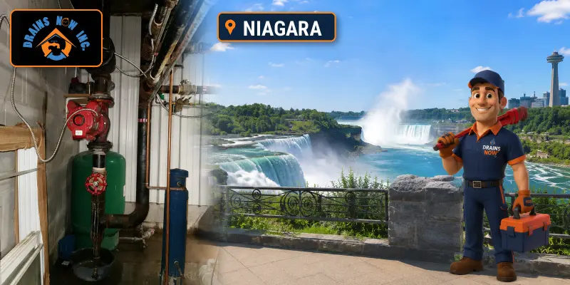Drains Now Inc. plumber providing plumbing and drain service in Niagara, Ontario