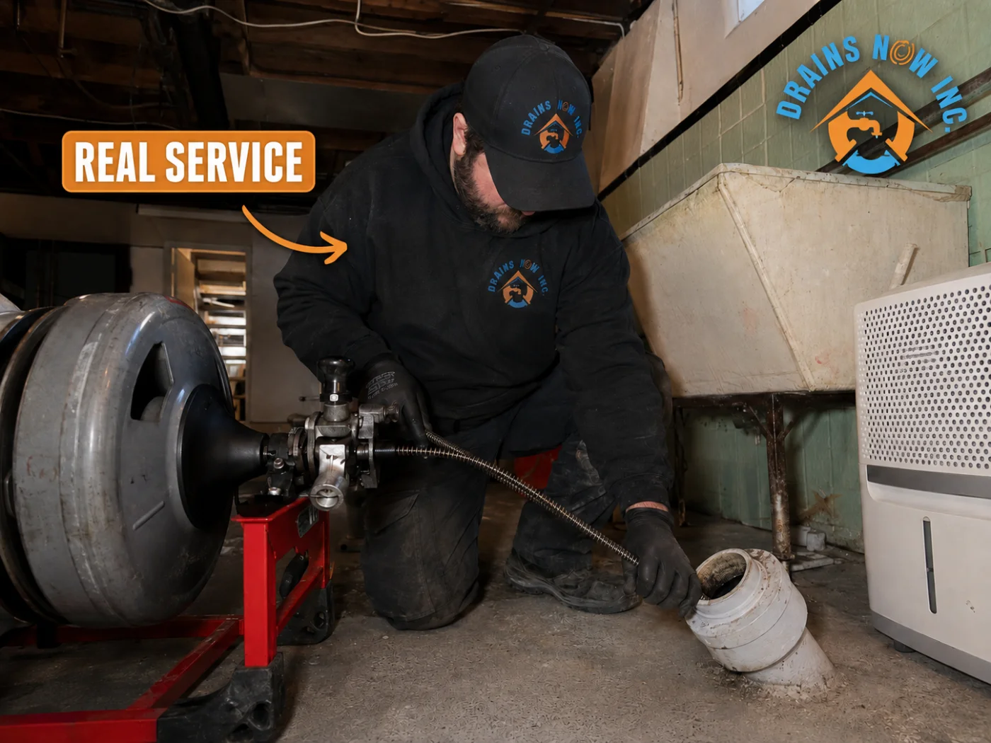 Drains Now Inc. providing clogged drain repair in Brantford, Ontario