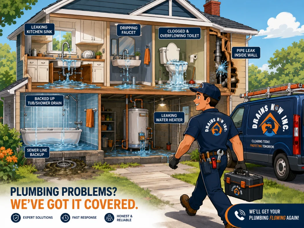 Drains Now Inc. providing emergency plumbing in Brantford, Ontario