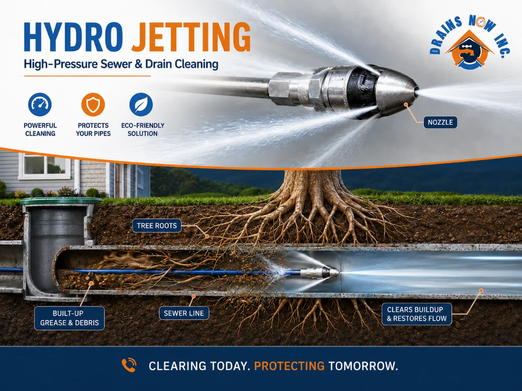 Drains Now Inc. providing hydro jetting in Brantford, Ontario
